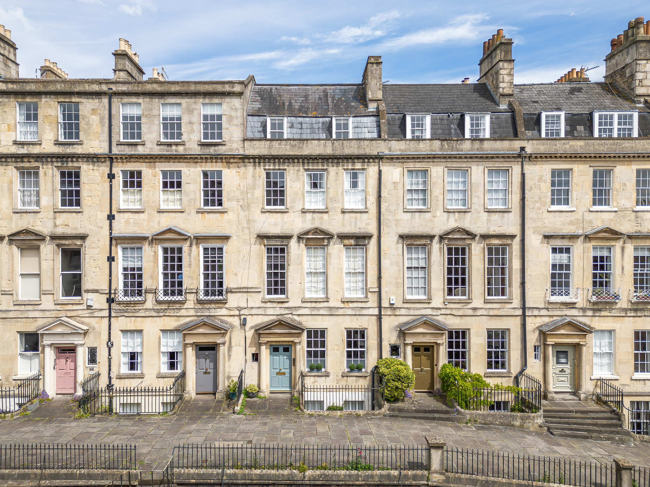 Top project image for Georgian garden maisonette in Bath, property photography, commissioned by agent for sale.