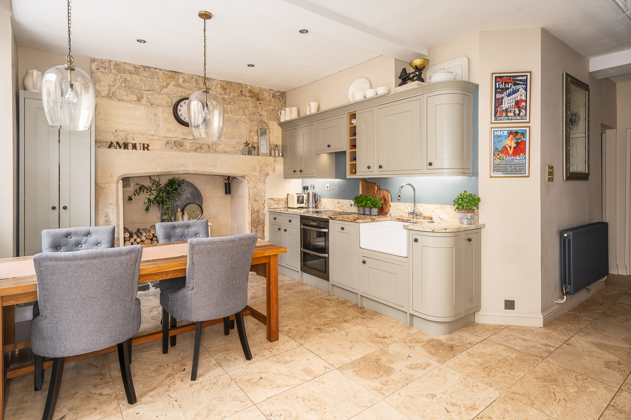 Bottom left project image for Georgian garden maisonette in Bath, property photography, commissioned by agent for sale.